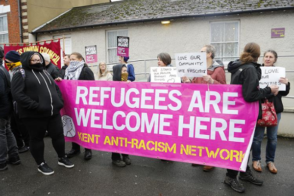British Far-Right against Mosque in Maidstone