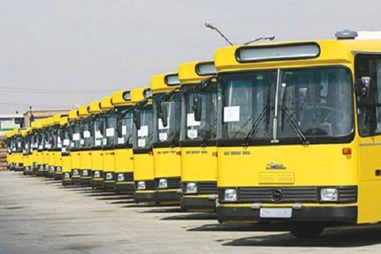۲۱ دستگاه اتوبوس شهری برای سرویس&zwnj;دهی به زائران اربعین به مرز مهران اعزام شدند