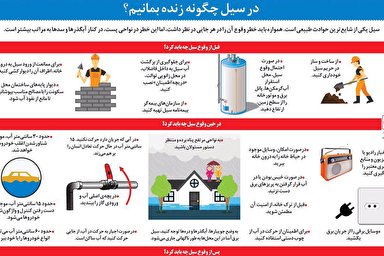 اینفوگرافیک/ در سیل چگونه زنده بمانیم؟