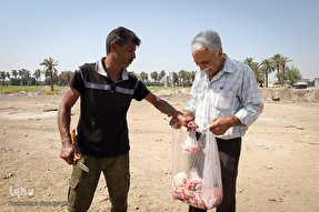 توزیع حواله ارزاق میان هیئات و مساجد