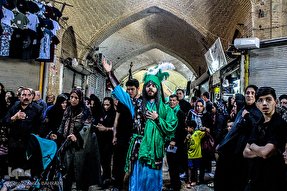 آئین تعزیه سیار بازار تاریخی اراک