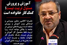 فتوتیتر | آموزش‌ و پرورش مسئول تربیت نیست؛ کمک‌کار خانواده است