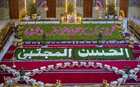 جشن میلاد کریم اهل بیت(ع) در حرم حسینی