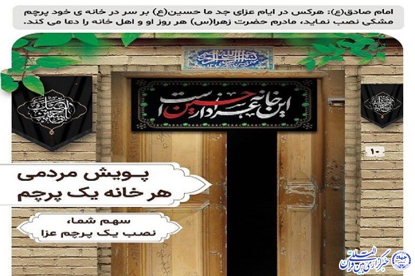 آغاز پویش سوگواری &laquo;هر خانه یک پرچم&raquo; در اردبیل