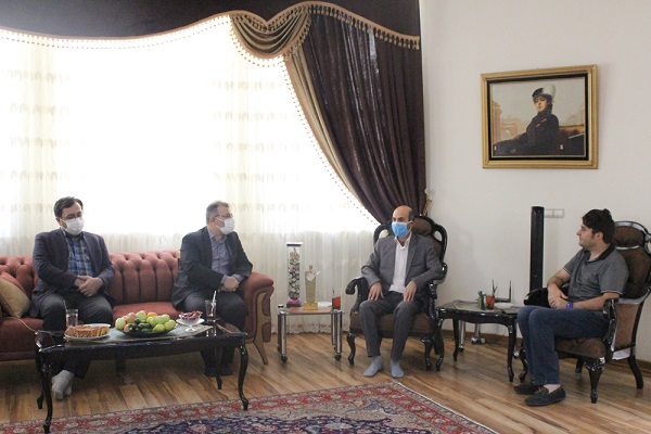 رضازاده// دیدار جهادگران جهاد دانشگاهی اردبیل با خانواده مدافع سلامت اردبیلی