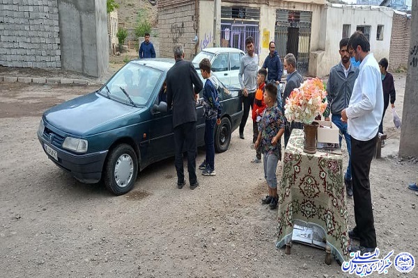 برپایی ایستگاه صلواتی عیدانه در خانه قرآن سبحان ایوریق