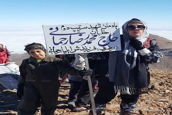 نصب یادمان امیرسرتیپ دوم خلبان شهید رحمانی در ارتفاعات سبلان