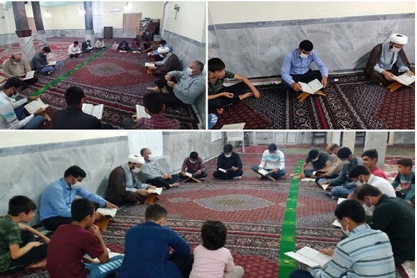 رضازاده// محفل اُنس با قرآن کریم در کانون فرهنگی هنری عماد به یاد شهدا برپا شد