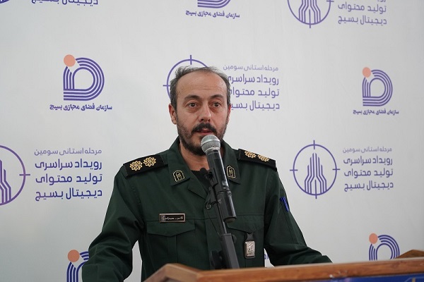 سرهنگ قاسم محمدزاده مسئول بسیج قضای مجازی اردبیل