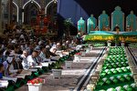 مراسم جزءخوانی قرآن در حرم مطهر حسینی + عکس