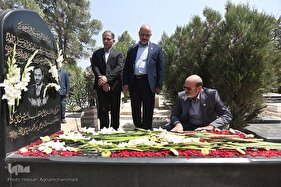 جهادگران بر مزار جهادگر فقید دکتر کاظمی آشتیانی