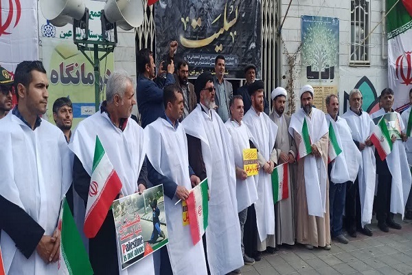 تجمع مردم سرعین در حمایت از ملت مظلوم فلسطین