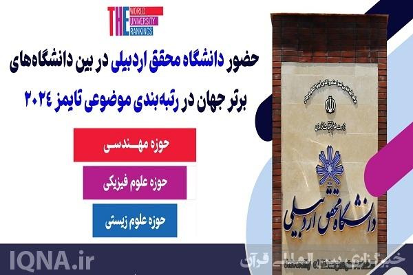 حضور دانشگاه محقق اردبیلی در بین دانشگاه­‌های برتر جهان