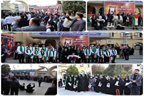 تجمع هنرمندان ارومیه‌ای در اعتراض علیه جنایات رژیم صهیونیستی