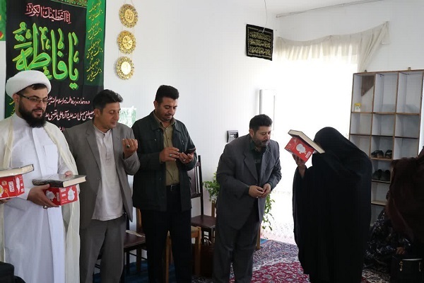 مراسم جشن ختم قرآن در خانه قرآن و عترت آل طه روستای انزاب اردبیل