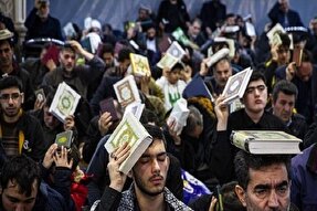 عکس | مراسم احیاء اولین شب قدر در مصلی اردبیل