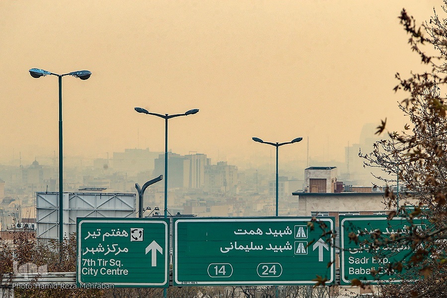 تهران با شاخص 160 در وضعیت قرمز آلودگی هوا