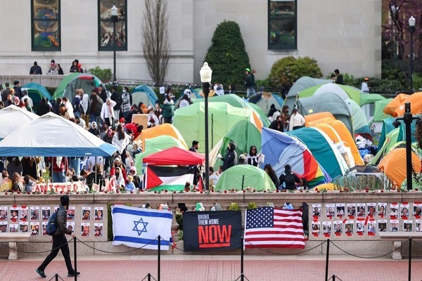 گسترش اعتراضات علیه رژیم صهیونیستی در دانشگاه‌های آمریکا + عکس