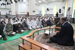 محفل انس با قرآن کریم شهدای خدمت در بندرانزلی برگزار شد