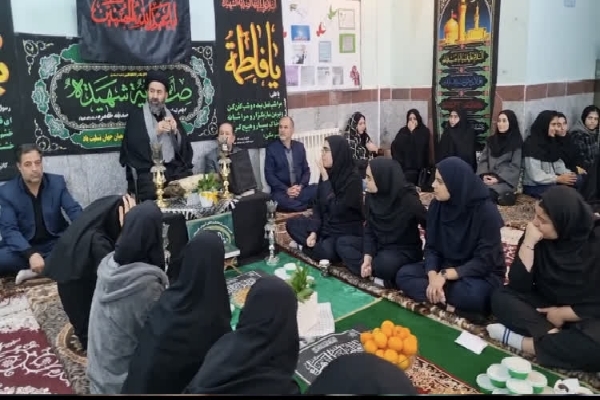 سوگواره فاطمی در دبیرستان محدثه خلخال