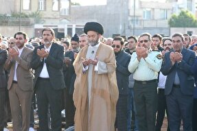 عکس | اقامه نماز عید سعید قربان در شهیدگاه اردبیل