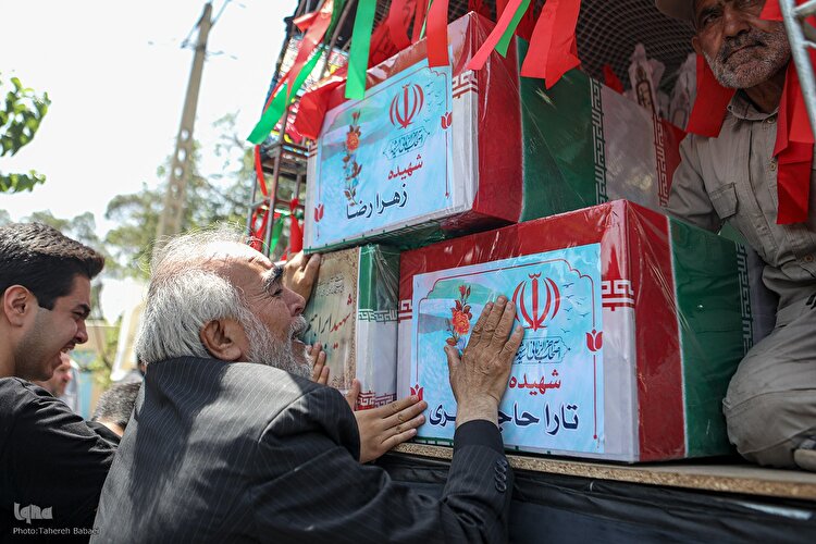 تشییع ‌پیکر شهدای تعرض رژیم اشغالگر صهیونیستی به تهران