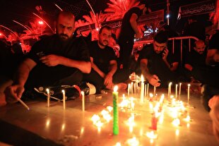 عکس | شام غریبان در بین‌الحرمین