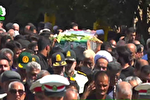 پیکر شهید مدافع امنیت «حسین جعفری‌نیا» در خان‌ببین تشییع شد
