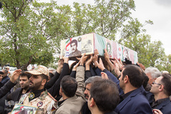 استقبال از پیکر مطهر شهید زیدالله قهرمانی در اردبیل