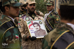 استقبال از پیکر مطهر شهید زیدالله قهرمانی در اردبیل