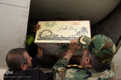 استقبال از پیکر مطهر شهید زیدالله قهرمانی در اردبیل