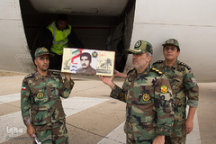 استقبال از پیکر مطهر شهید زیدالله قهرمانی در اردبیل