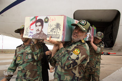 استقبال از پیکر مطهر شهید زیدالله قهرمانی در اردبیل