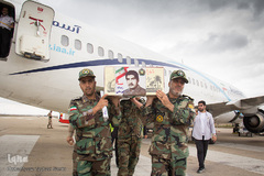 استقبال از پیکر مطهر شهید زیدالله قهرمانی در اردبیل