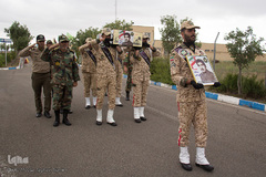 استقبال از پیکر مطهر شهید زیدالله قهرمانی در اردبیل