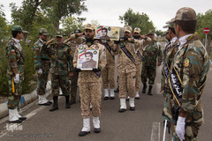 استقبال از پیکر مطهر شهید زیدالله قهرمانی در اردبیل