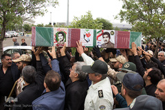 استقبال از پیکر مطهر شهید زیدالله قهرمانی در اردبیل