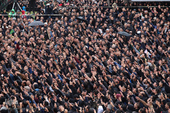 ⁨تجمع حسینیان اردبیل در تاسوعای حسینی⁩