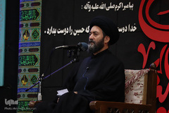 ⁨مراسم یادبود محمدباقر منصوری در حسينيه ثارالله(ع) اردبیل⁩