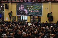 ⁨مراسم یادبود محمدباقر منصوری در حسينيه ثارالله(ع) اردبیل⁩