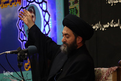 ⁨مراسم یادبود محمدباقر منصوری در حسينيه ثارالله(ع) اردبیل⁩