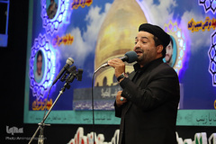 ⁨مراسم یادبود محمدباقر منصوری در حسينيه ثارالله(ع) اردبیل⁩