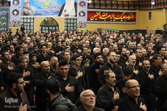 ⁨مراسم یادبود محمدباقر منصوری در حسينيه ثارالله(ع) اردبیل⁩