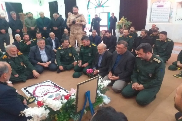 اولین سالگرد شهادت سردار حمایت همایون در شهرستان گرمی