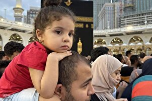 په عمرې حج کې د ماشومانو د شتون انځورونه