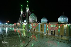 د بشریّت د ژغورونکي موعود(عج)د میلاد په مناسبت د جمکران جومات ولوله او پرتم