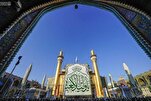 د امام علي (ع) د حرم د ګنبسئ د پاسه د «مولود کعبه»د  بیرغ رپېدل