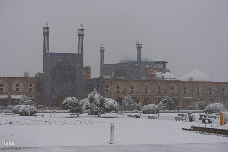 Mji  wa Isfahan, Iran wafunikwa kwa theluji