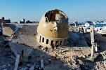 加沙清真寺废墟上响起呼唤穆斯林礼拜的宣礼词+视频